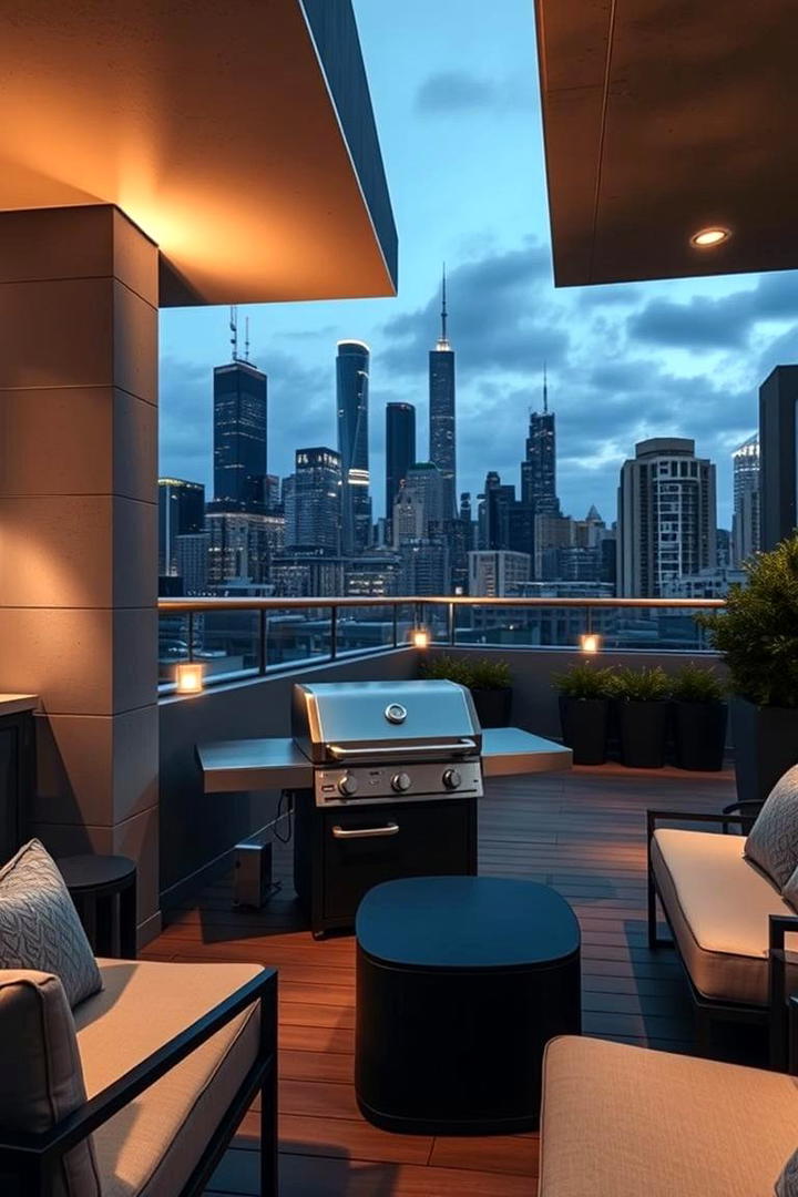 Urban Rooftop BBQ Terrace - 21 bbq area ideas