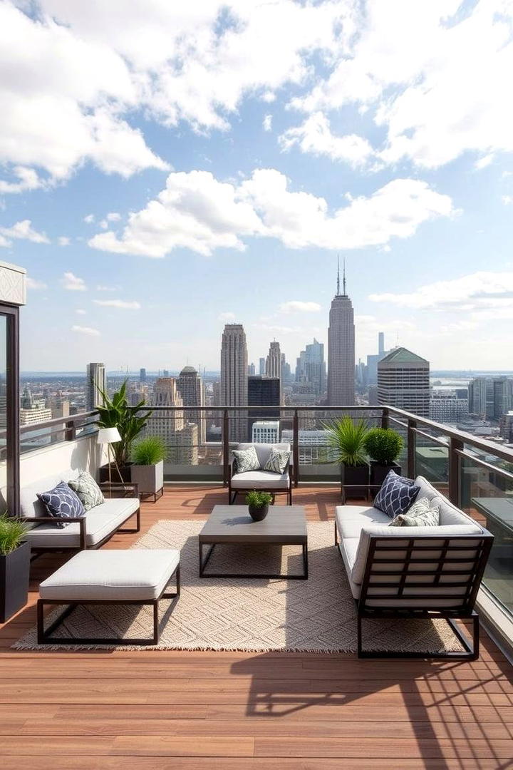 Urban Rooftop Deck - 21 Backyard Deck Ideas