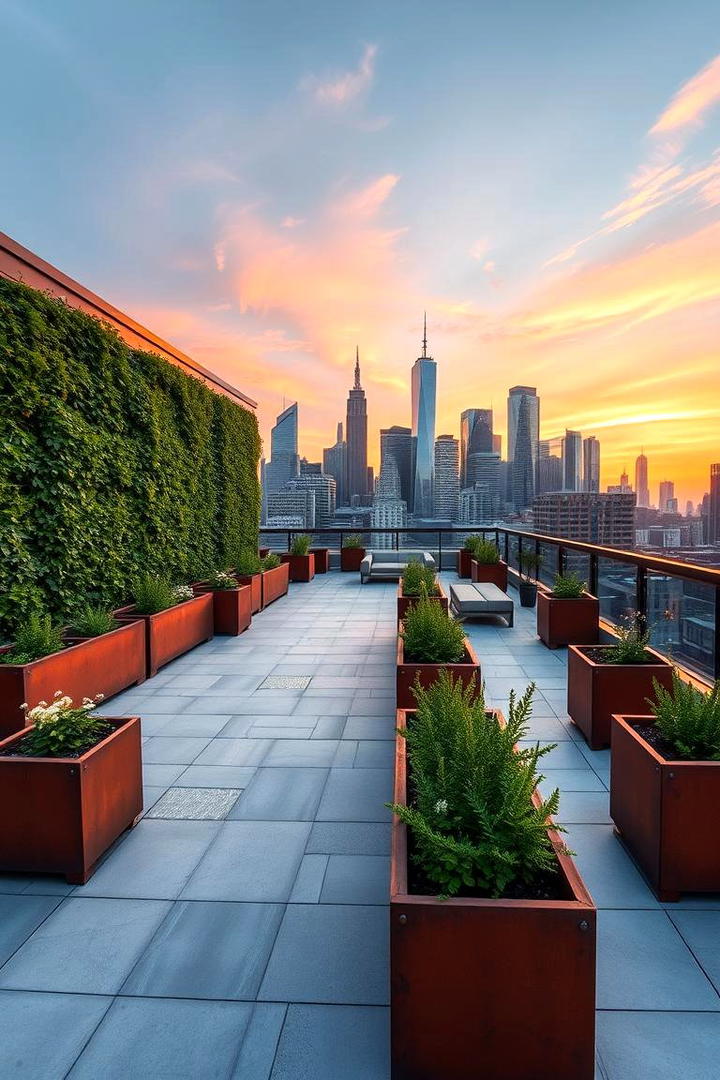 Urban Rooftop Garden Escape - 30 Modern Backyard Ideas