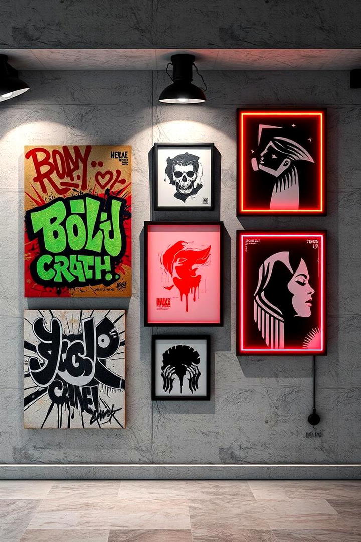 Urban Street Art Collection - 21 Gallery Wall Ideas