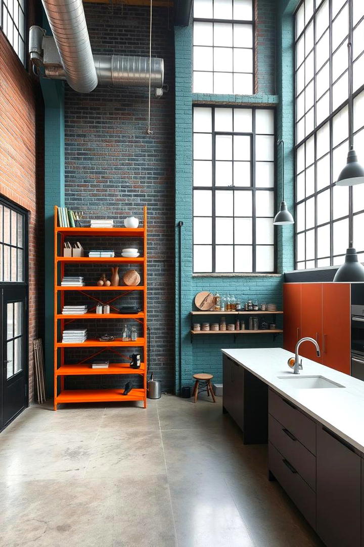 Urban Teal and Orange Loft Inspiration - 30 Teal and Orange Color Scheme for Your Rooms