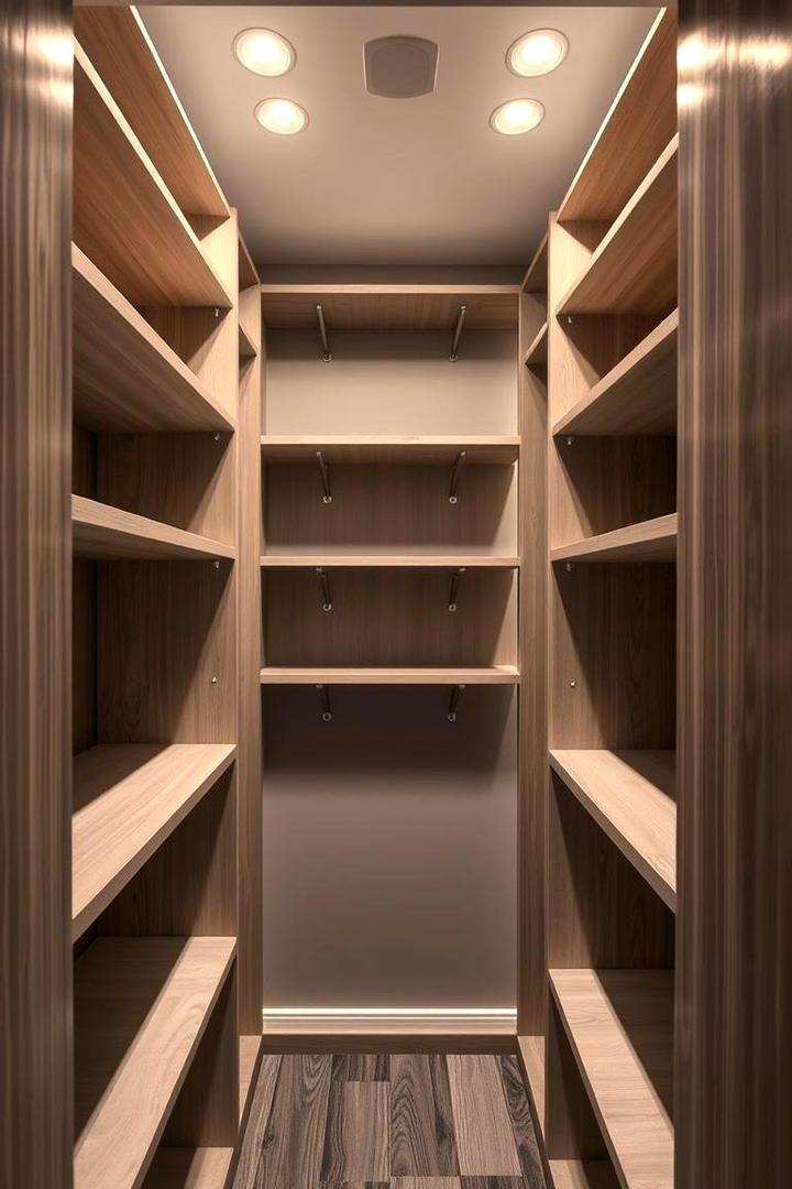 Using Adjustable Shelving for Flexibility - 30 Hall Closet Organization Ideas