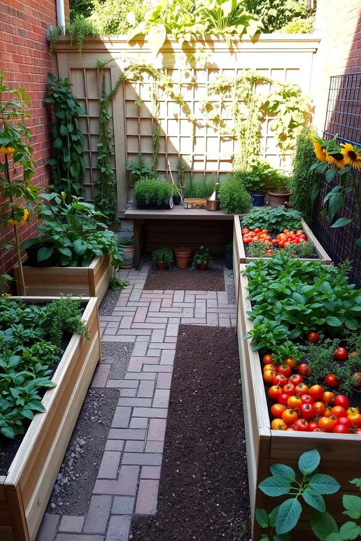 Vegetable Garden Courtyard - 21 Courtyard Ideas