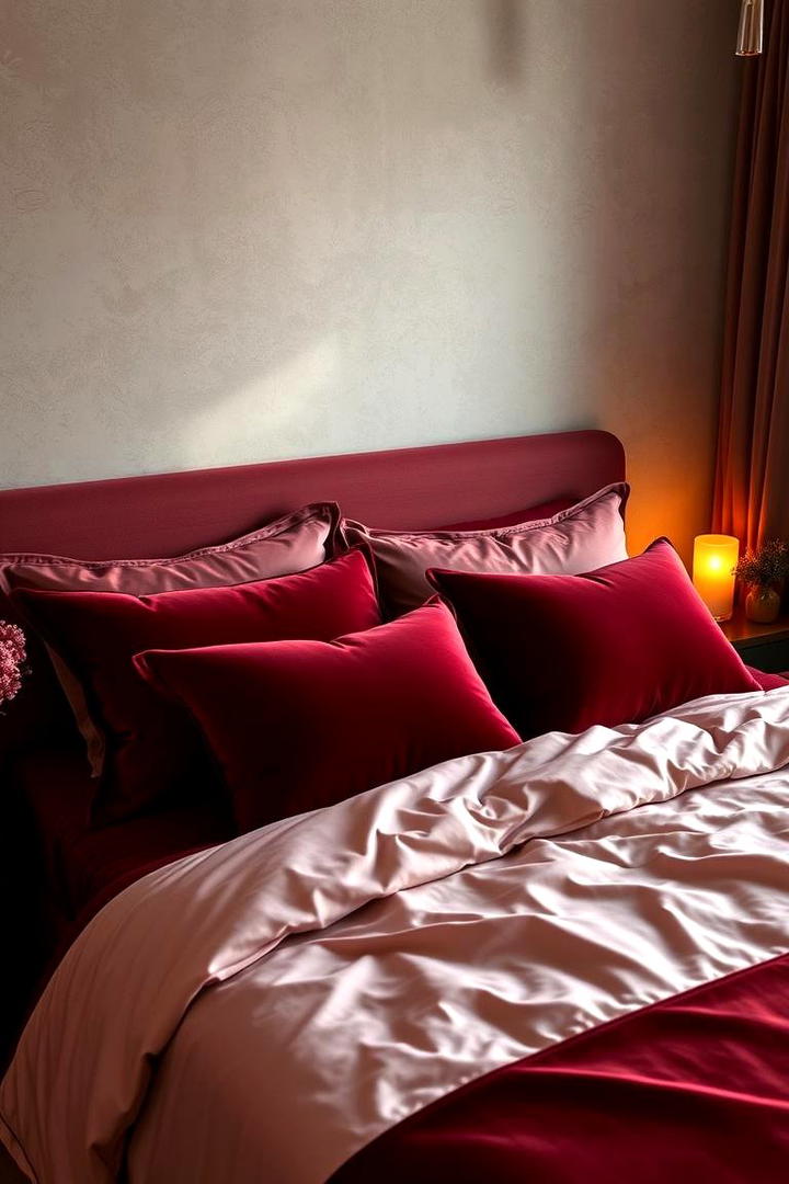 Velvet and Silk Textiles - 17 romantic bedroom ideas