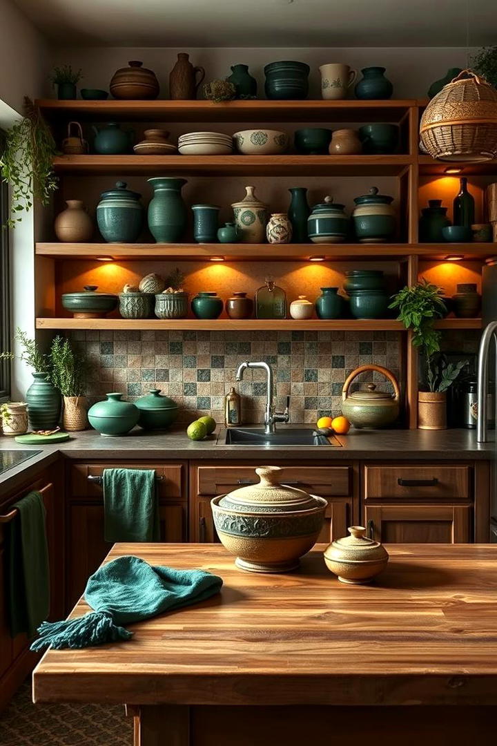 Verdant Kitchen Decor - 21 Dark Green Kitchen Ideas