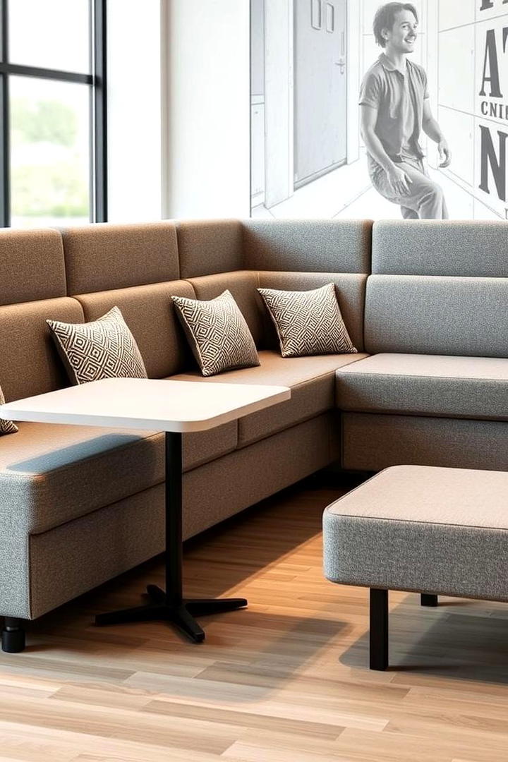 Versatile Modular Banquette - 21 Banquette Seating Ideas