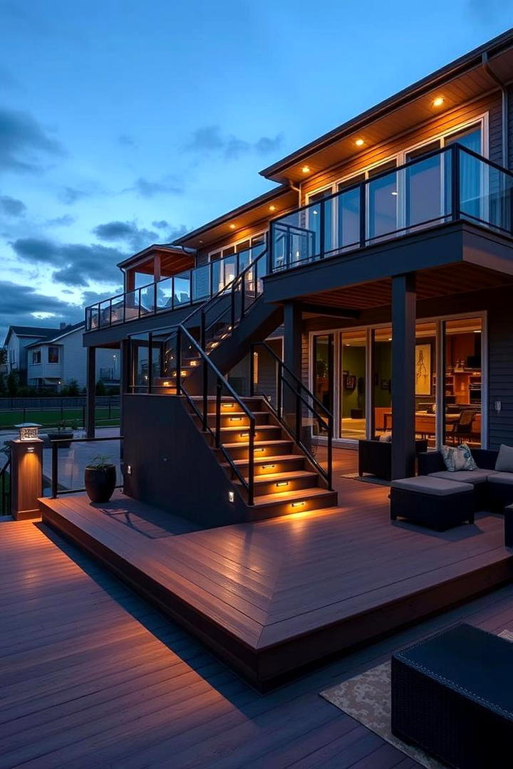 Versatile Multi Level Composite Deck - 30 Composite Deck Ideas