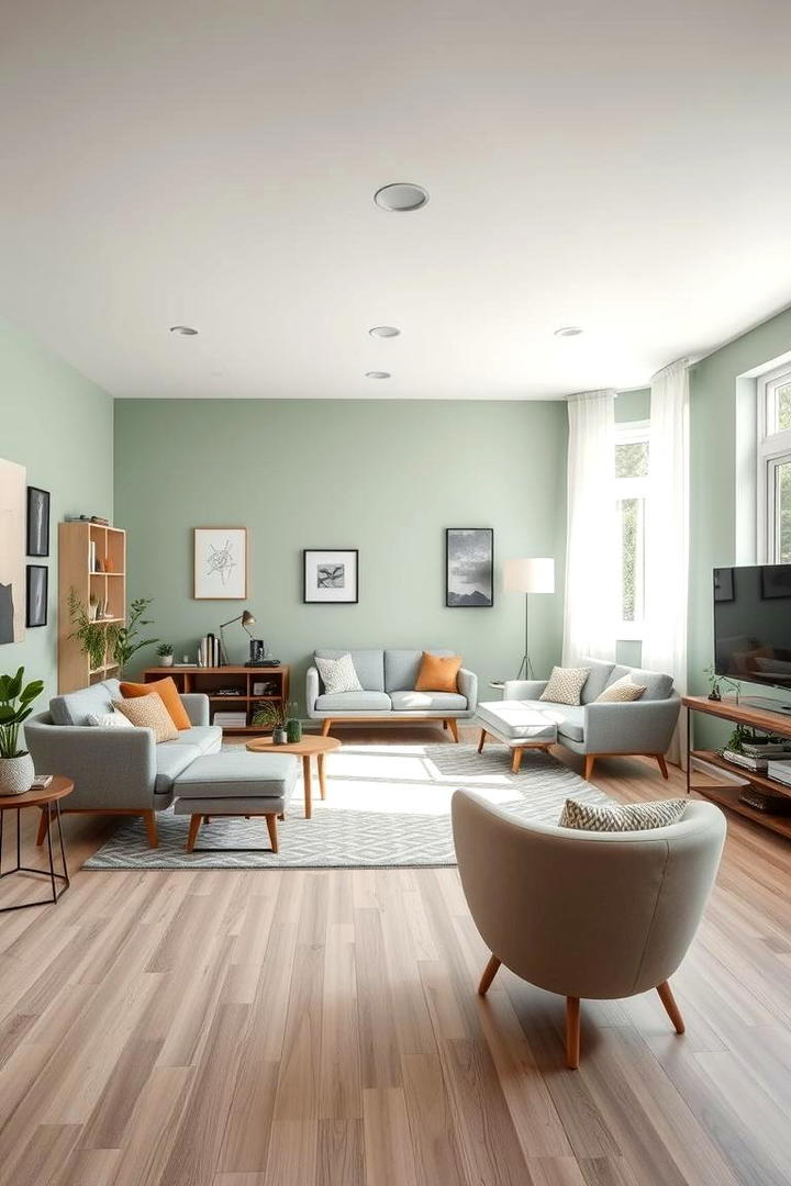 Versatile Multi Use Space - 21 Sage Green Paint Color Ideas