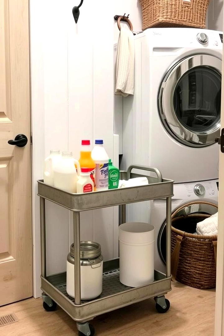 Versatile Utility Carts - 30 Mudroom Laundry Room Ideas