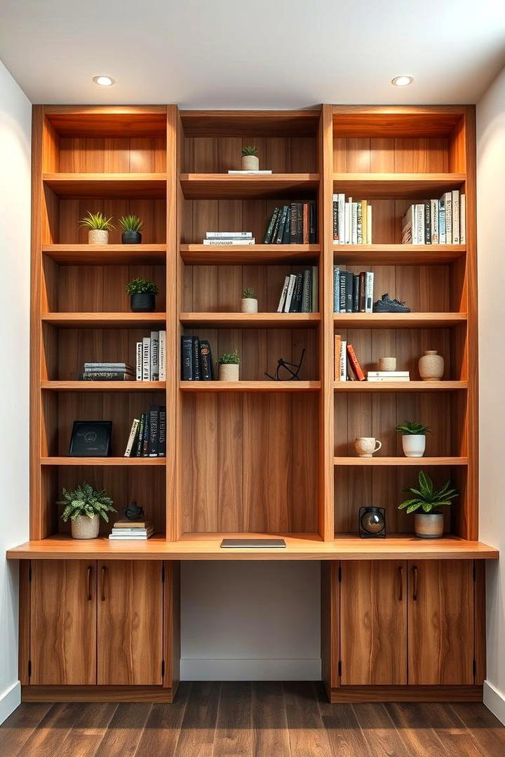 Vertical Desk Shelving - 21 Desk Organization Ideas