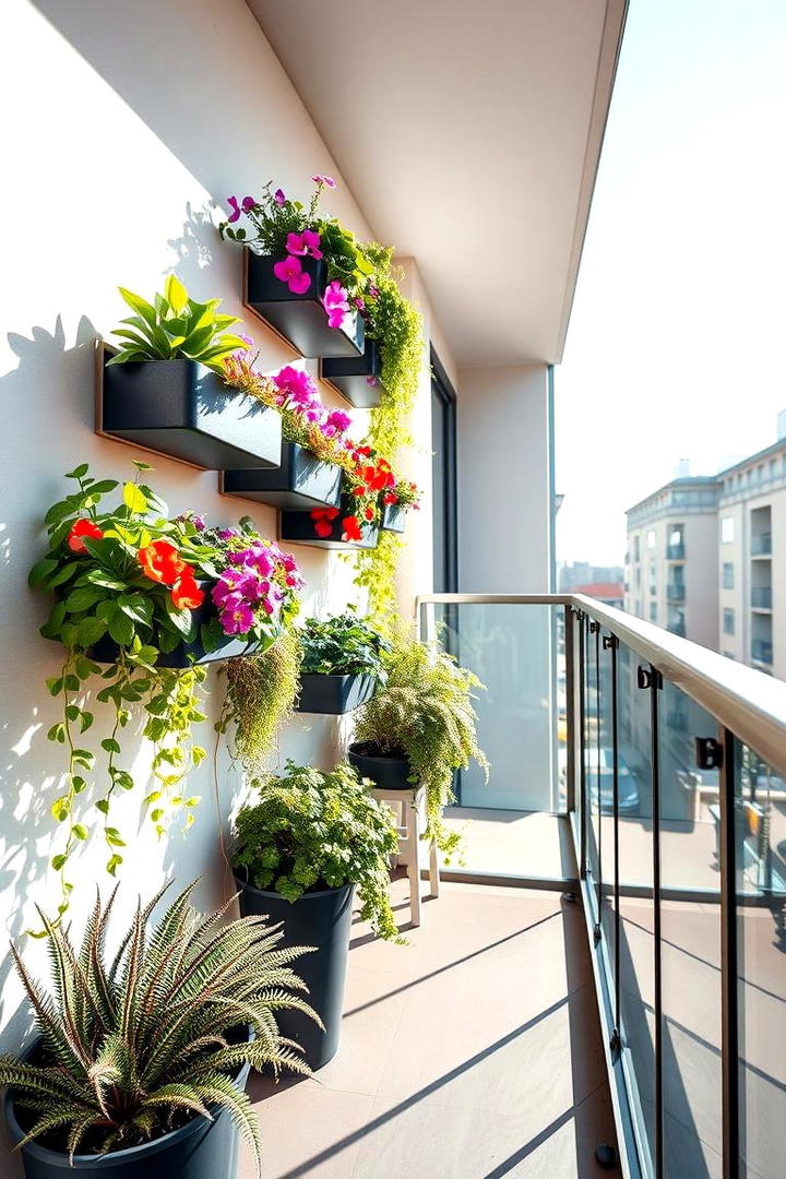 Vertical Garden Oasis - 21 Small Balcony Ideas