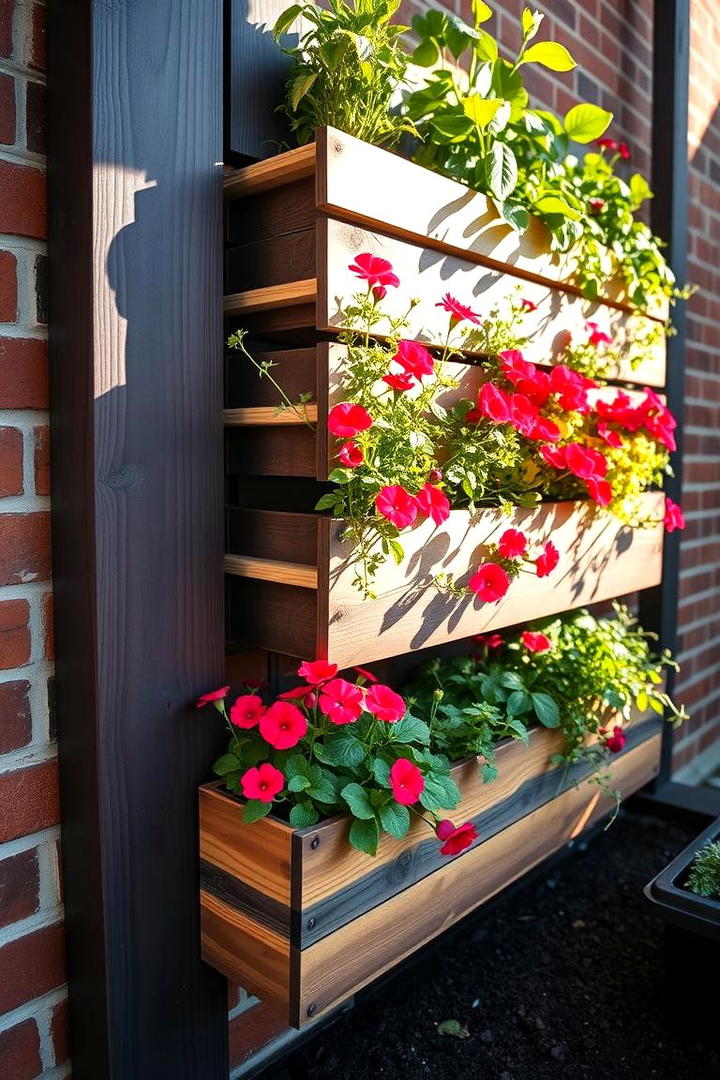 Vertical Garden Planter Divider - 30 Garden Divider Ideas