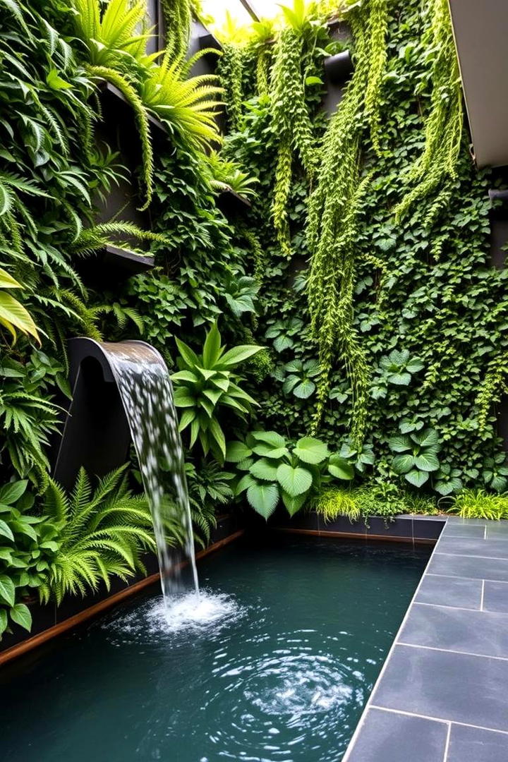 Vertical Garden Pool - 30 Small Pool Ideas