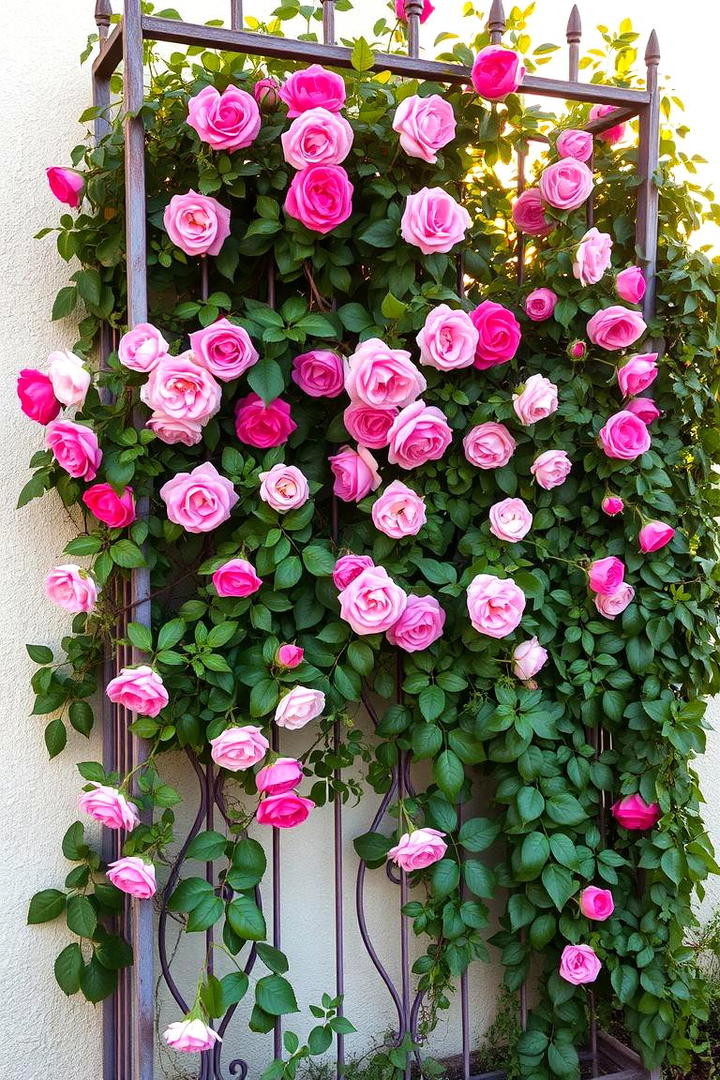 Vertical Garden Trellis - 30 Garden Screening Ideas