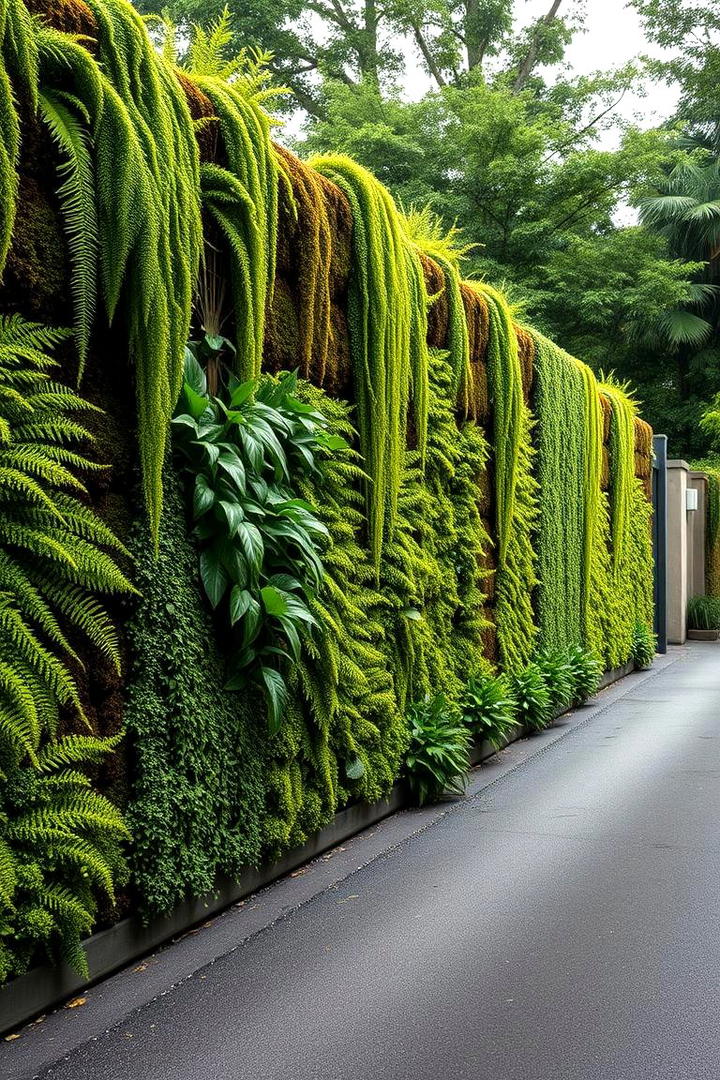 Vertical Garden Walls - 30 Driveway Landscape Ideas