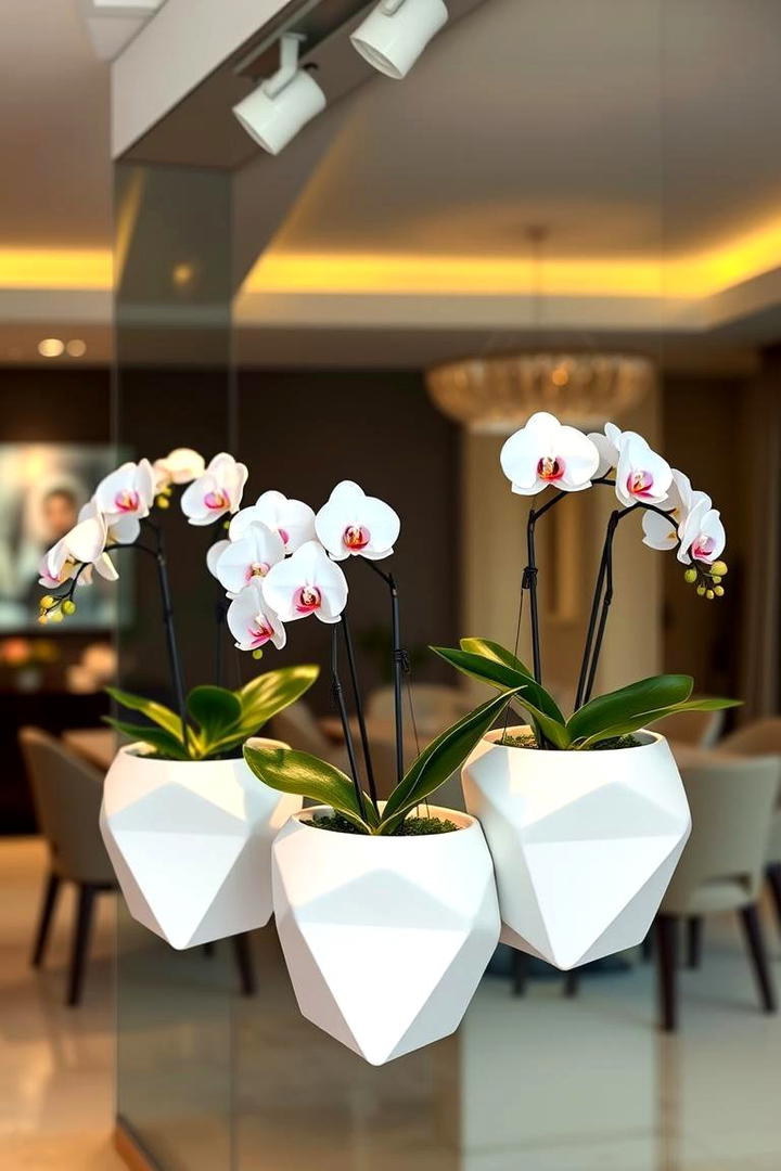 Vertical Orchid Display - 21 Vertical Garden Ideas