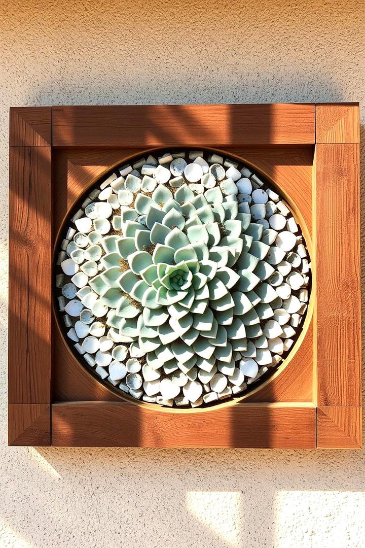 Vertical Succulent Mosaic - 21 Vertical Garden Ideas