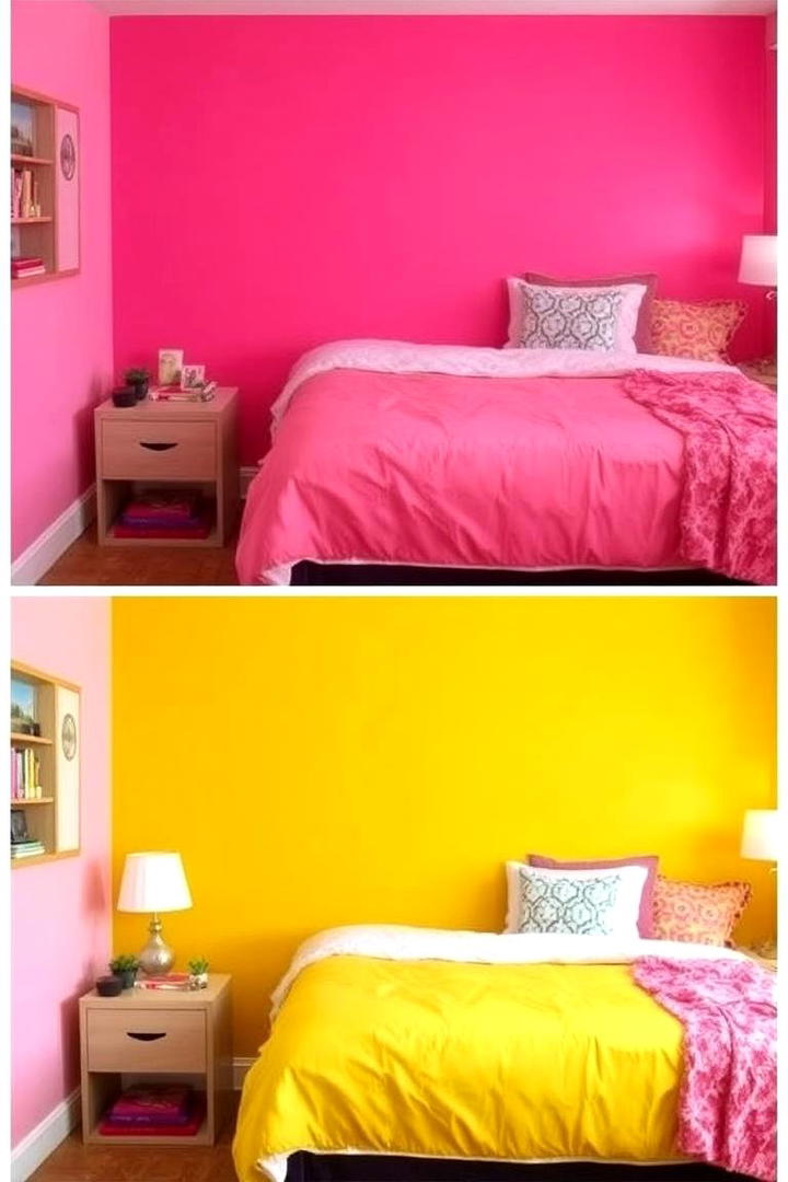 Vibrant Accent Wall Ideas - 21 Dorm Room Decorating Ideas