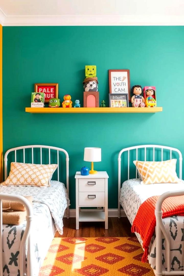 Vibrant Accent Walls - 30 Twin Nursery Ideas