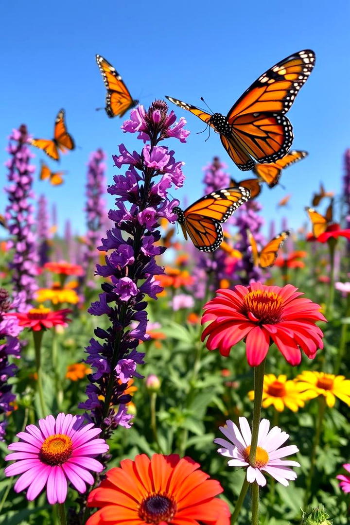 Vibrant Butterfly Magnet - 30 Perennial Flower Bed Ideas