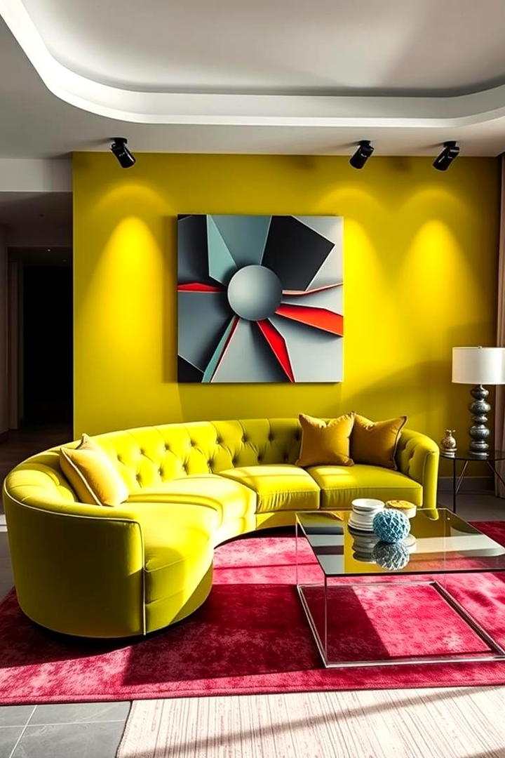 Vibrant Chartreuse Statement - 21 Green Accent Wall Ideas