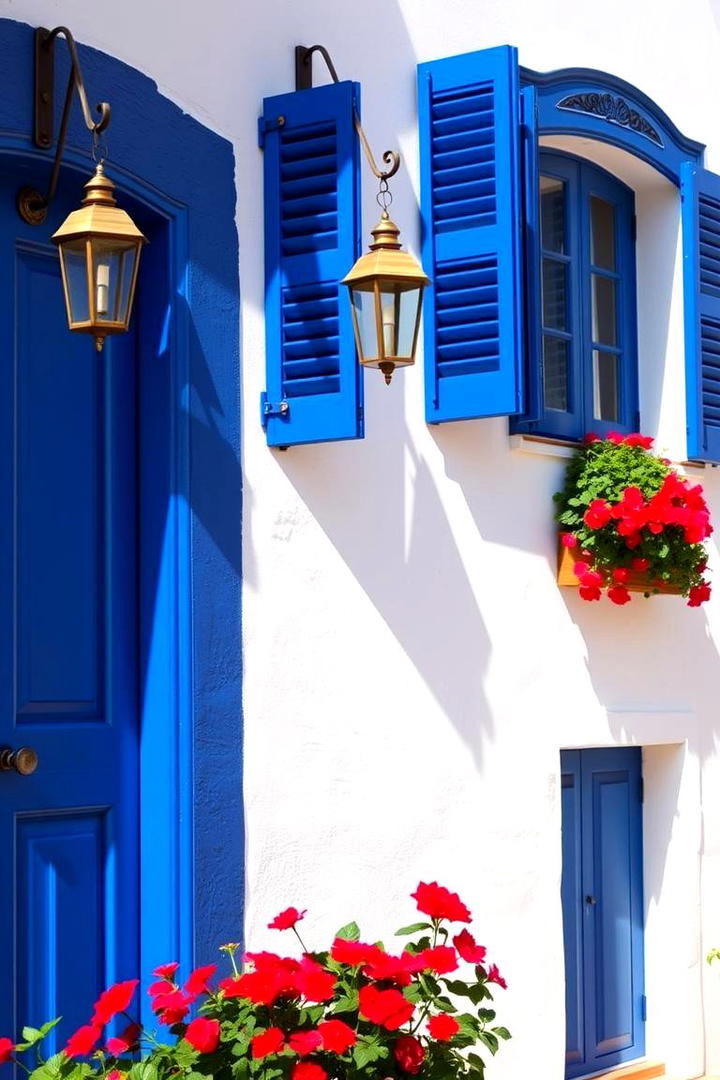 Vibrant Color Accents - 30 Spanish Mediterranean House Ideas