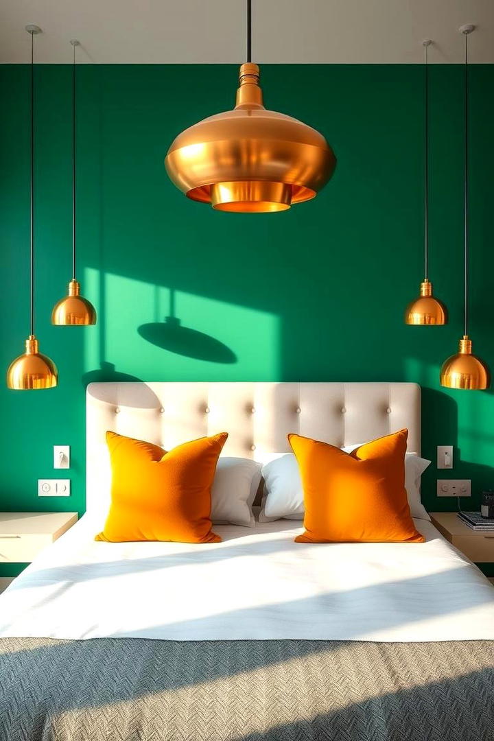 Vibrant Color Accents - 30 small guest room ideas