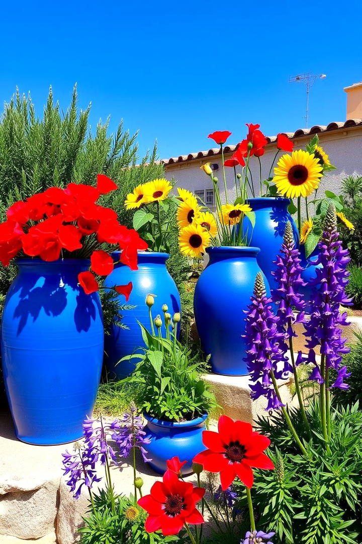 Vibrant Colorful Italian Garden - 30 Italian Garden Design Ideas