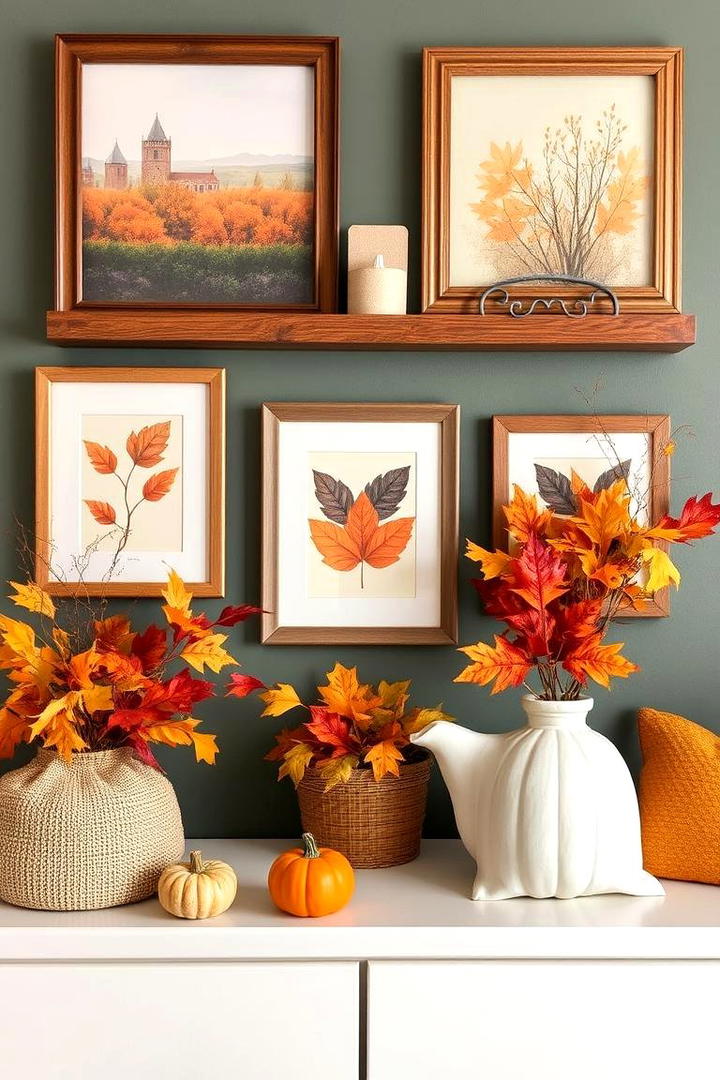 Vibrant Fall Wall Decor - 21 Fall Decor Ideas