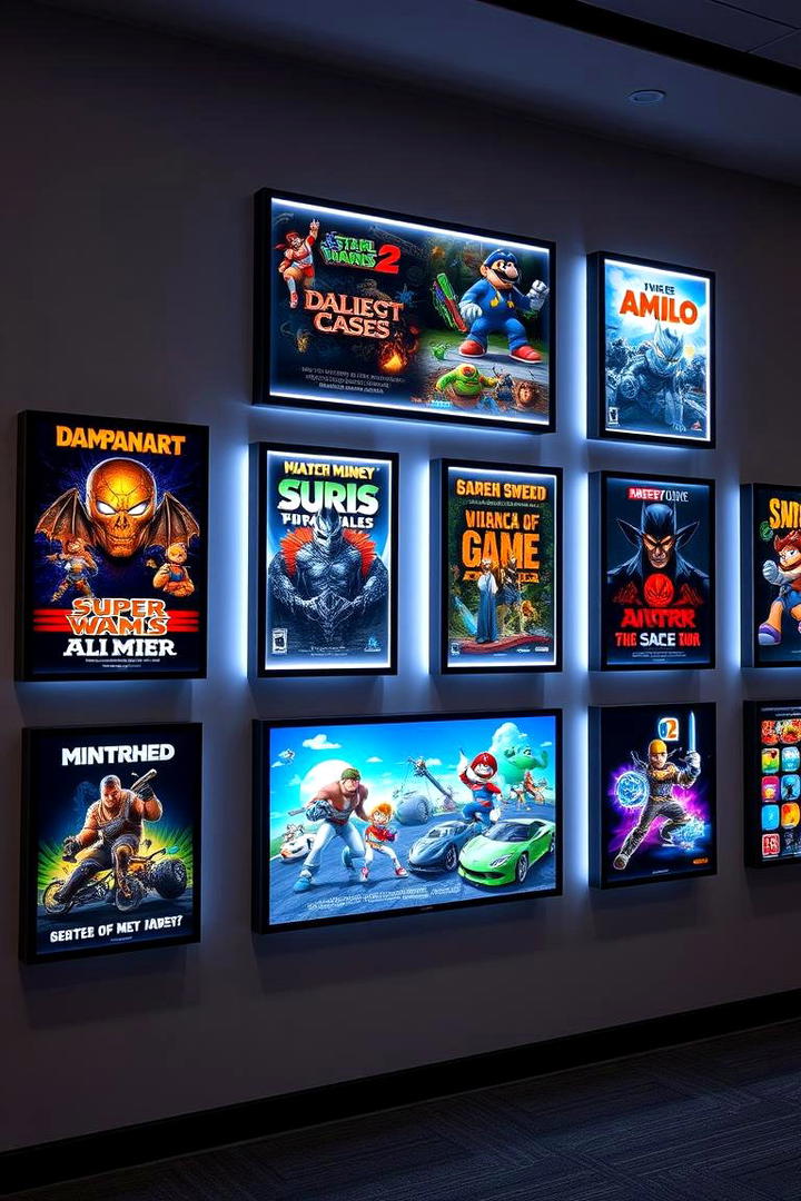 Vibrant Gaming Posters - 21 Gaming Bedroom Ideas