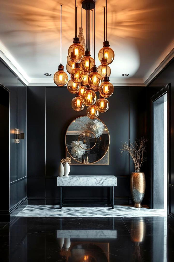 Vibrant Lighting Fixtures - 21 Foyer Decor Ideas