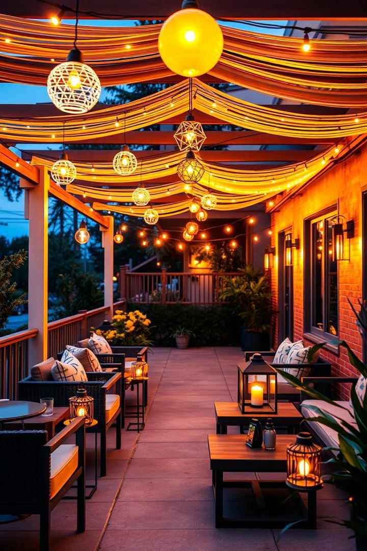 Vibrant Patio Lighting Solutions - 21 Patio Decor Ideas