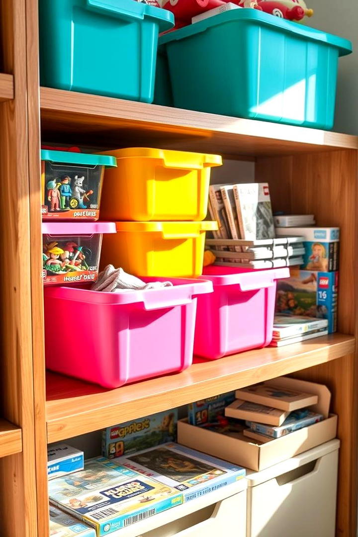 Vibrant Storage Containers - 21 Toy Storage Ideas