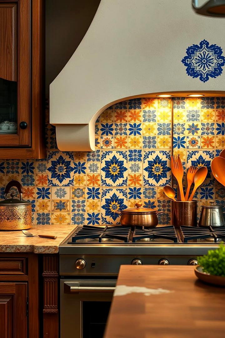 Vibrant Tiled Accents - 21 spanish interior design ideas