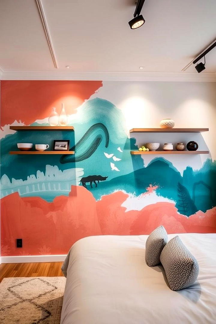 Vibrant Wall Art and Murals - 21 Teen Girl Bedroom Ideas