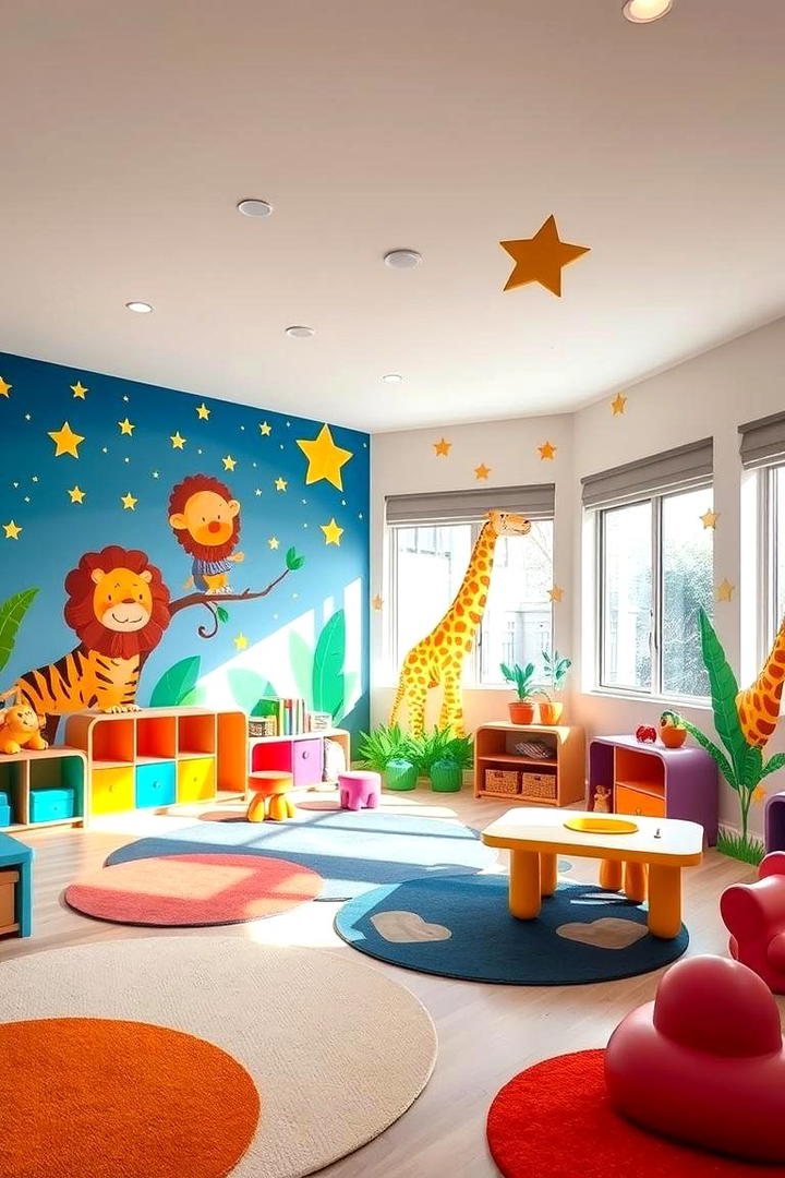 Vibrant Wall Murals - 21 Toddler Room Ideas