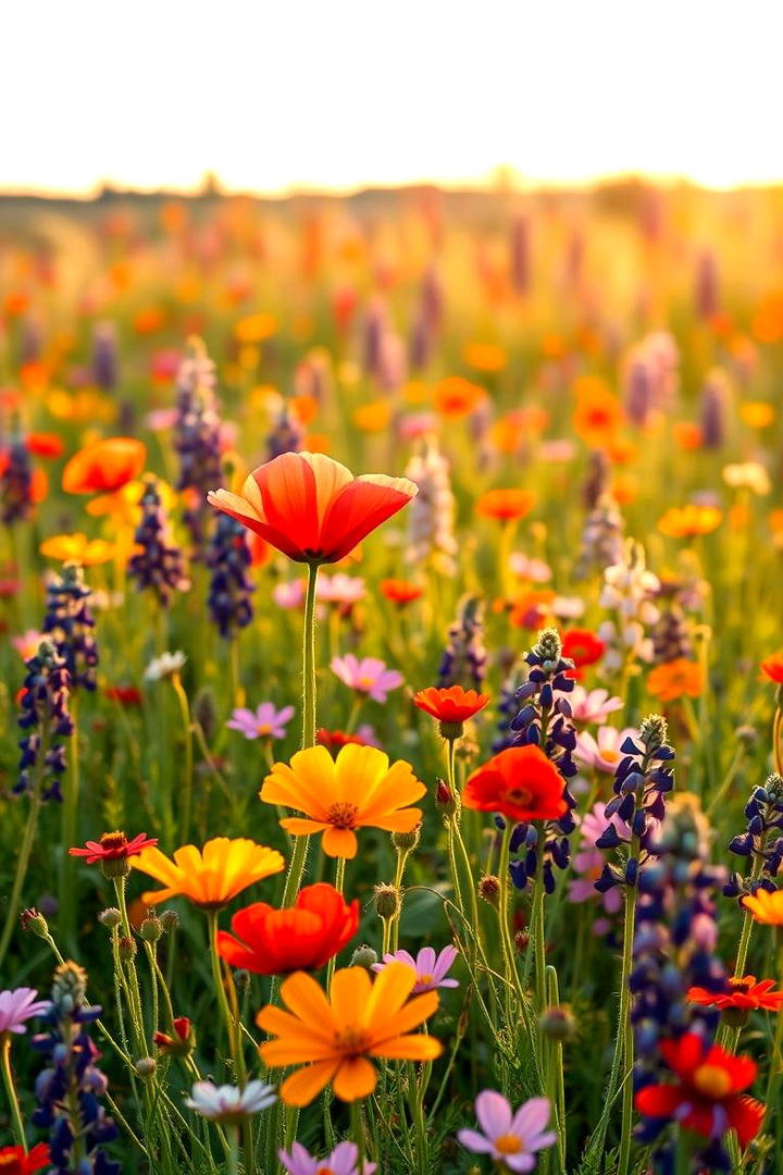 Vibrant Wildflower Meadow - 30 Sensory Garden Ideas