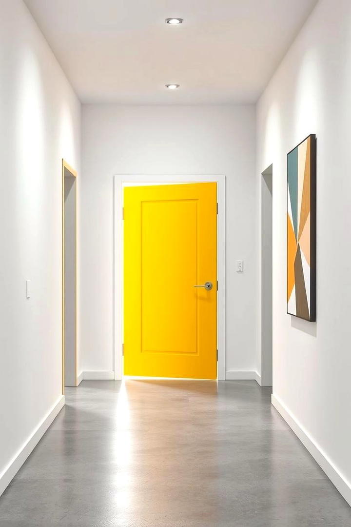 Vibrant Yellow - 30 Interior Door Color Ideas