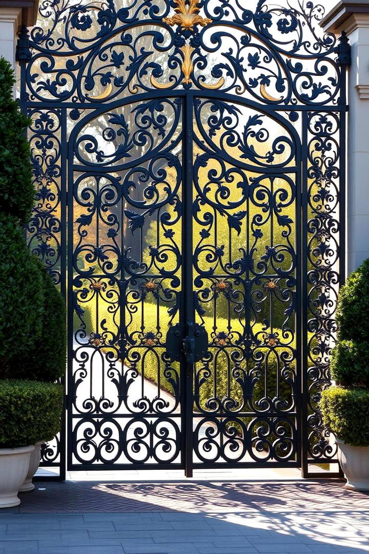 Victorian Inspired Ornate Gate - 30 garden gate ideas