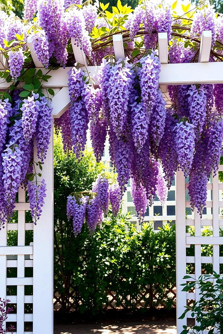 Vine covered Arbor Wall - 30 Garden Wall Ideas