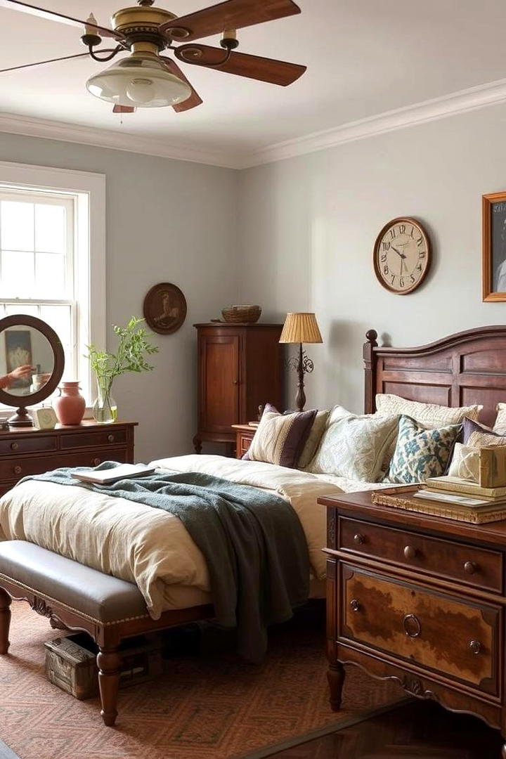 Vintage Accents - 21 Cozy Bedroom Ideas