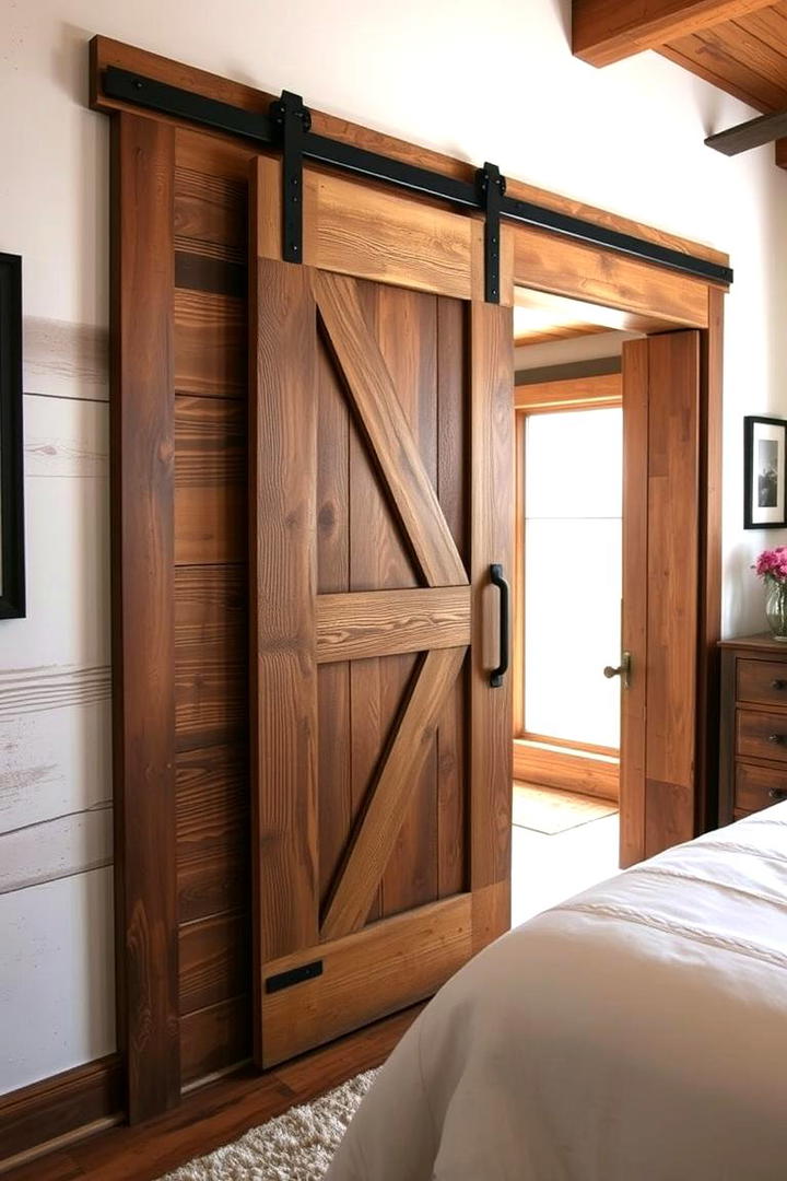 Vintage Barn Door Appeal - 30 Rustic Bedroom Ideas