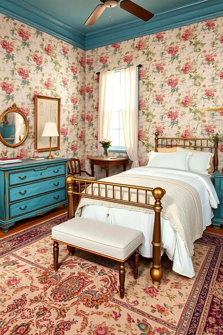 Vintage Blue Charm - 21 Blue Bedroom Ideas