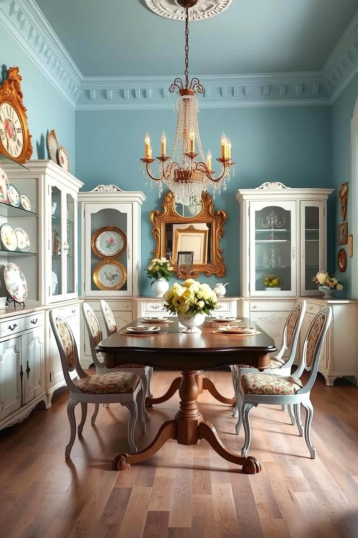 Vintage Blue Charm - 21 Blue Dining Room Ideas