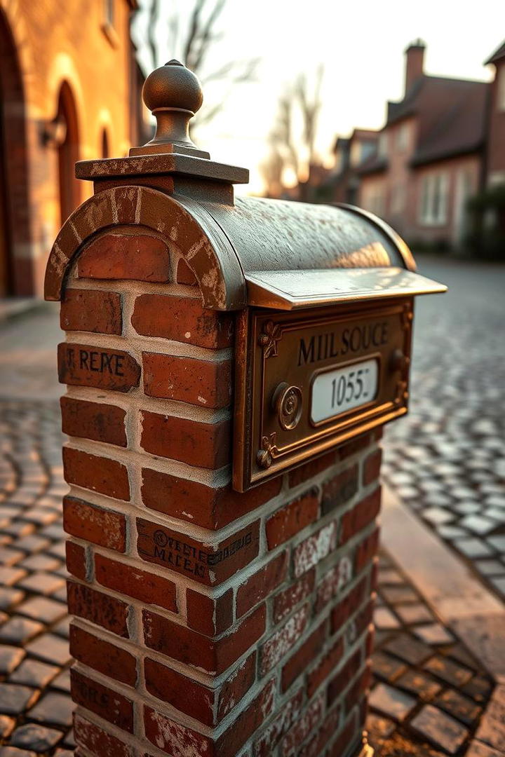 Vintage Brick Mailbox - 30 Brick Mailbox Ideas