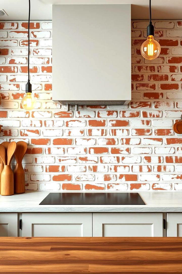 Vintage Brick Style - 30 Kitchen Splashback Ideas