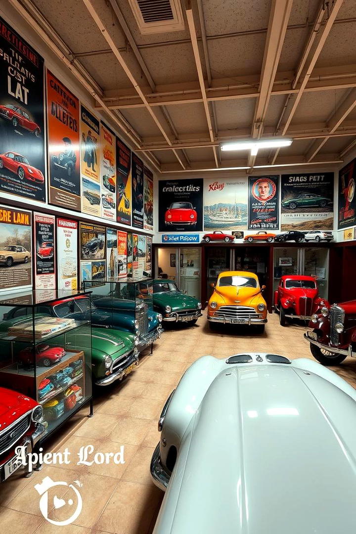 Vintage Car Collectors Den - 21 Man Cave Design Ideas