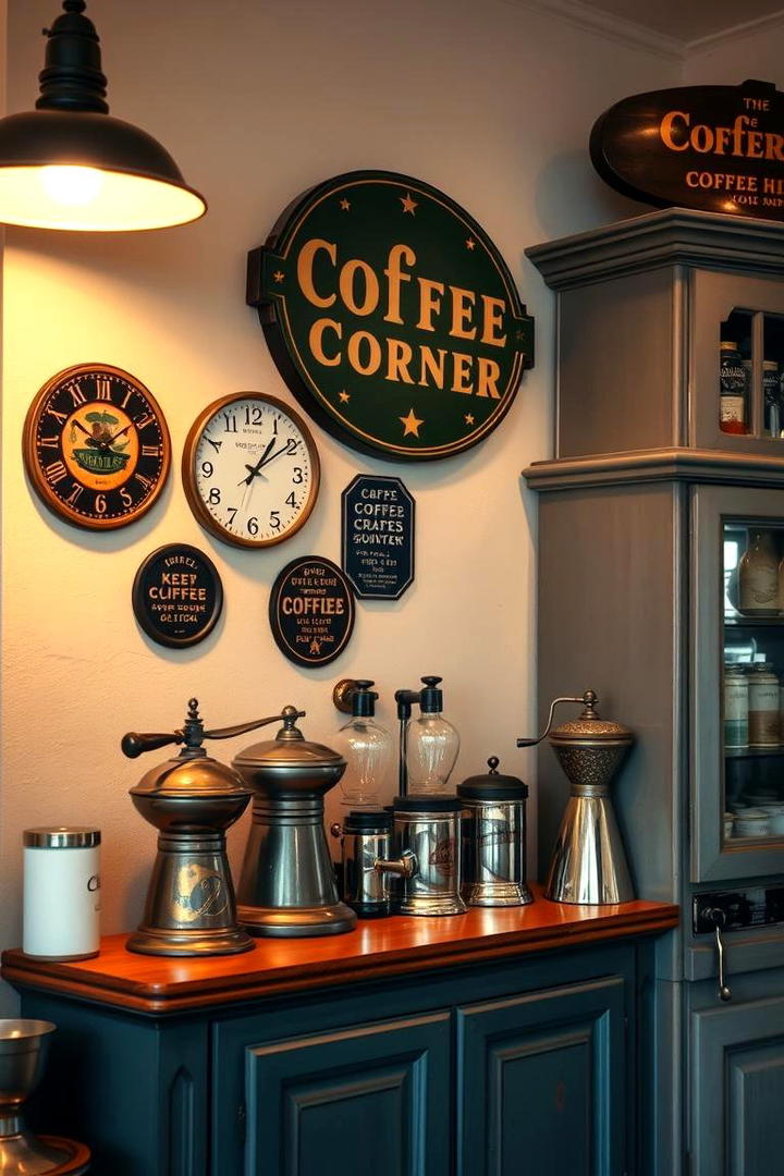 Vintage Charm Coffee Corner - 21 Coffee Station Ideas