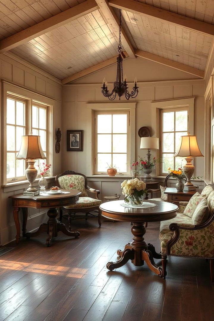 Vintage Charm Sunroom - 30 Small Sunroom Ideas