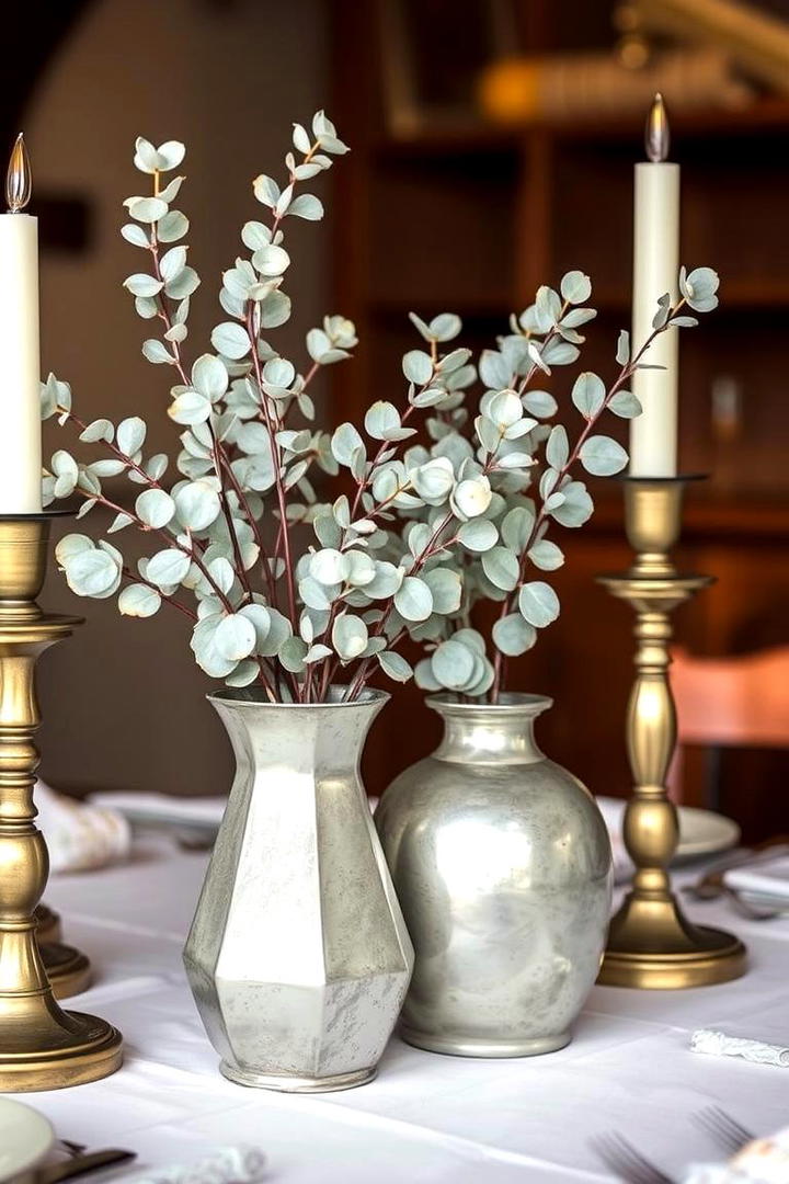 Vintage Charm with Eucalyptus - 30 Eucalyptus Wedding Centerpieces